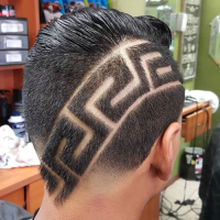 Zig Zag Hairstyle Men