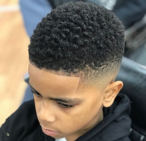 Tight Kinky Locks With Side Fade