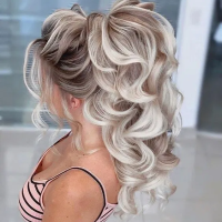 High Ponytail Hairstyle For Wedding