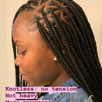 Knotless Cute Small Box Braids Hairstyles