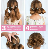 Easy Updo Hairstyles For Little Girls