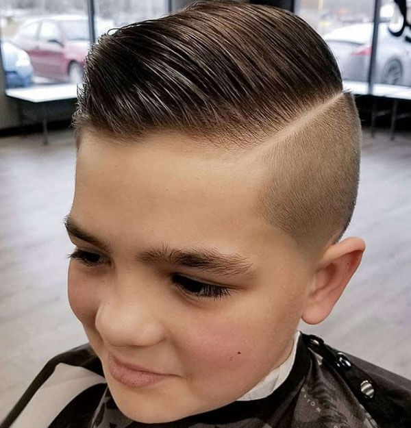 Short Pompadour With Fade