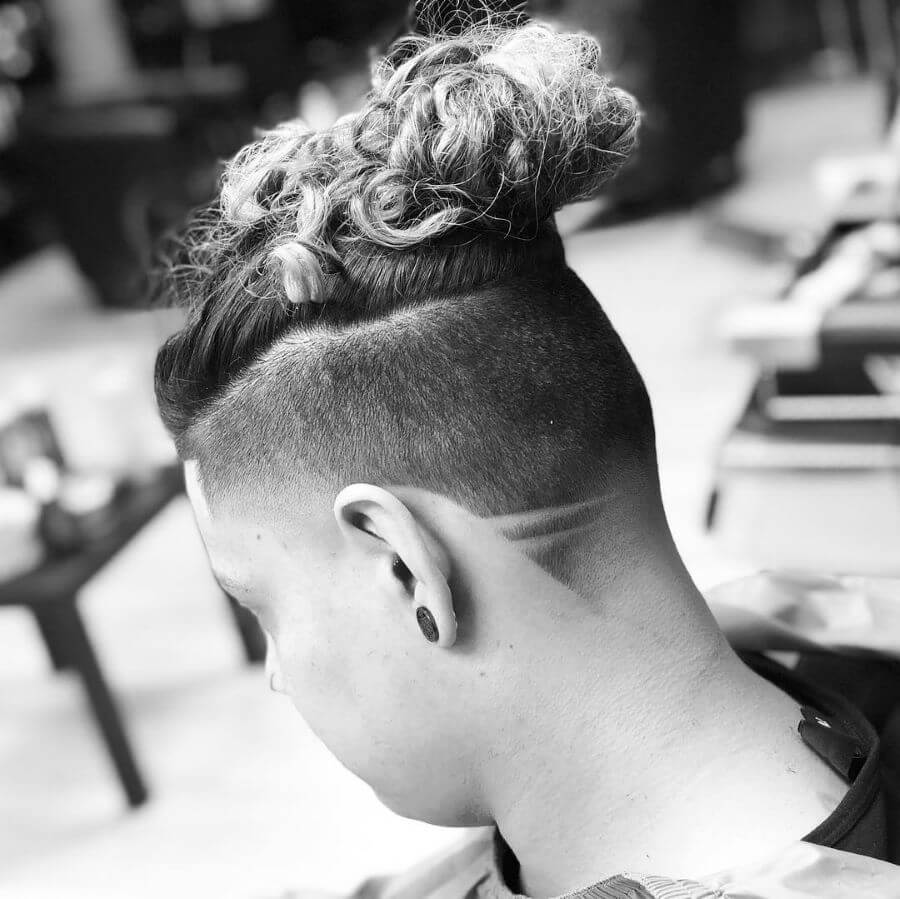 Samurai Knot With Fade And Design