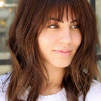 Short Brunette Hairstyles With Bangs