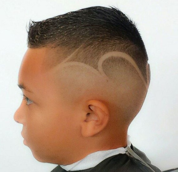 Gelled Haircut With A Skin Fade