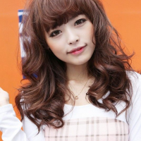 Curly Korean Hairstyle Female