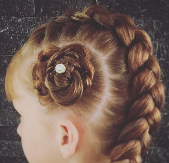 Flower Bun Plus Braid