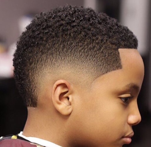 Short Kinky Locks With Side Fade