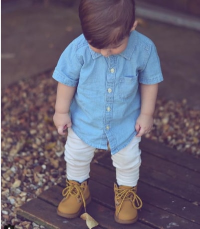 Simple Side Swept Hair for Baby Boy