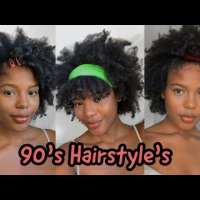 90s Black Natural Hairstyles