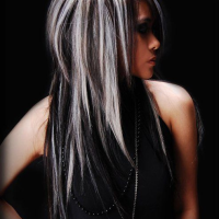 Black With Blonde Highlights Hairstyles