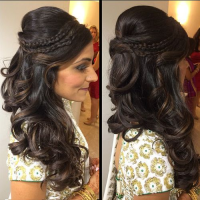 Curly Hair Indian Wedding Hairstyles