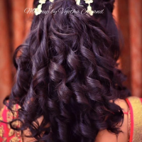 Long Hair Curly Hairstyles For Indian Wedding