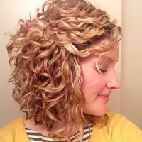 Thick Hair Layered Medium Length Low Maintenance Curly Hairstyles