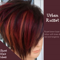 Short Hairstyles With Red Color