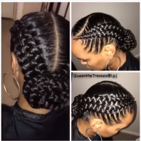 French Braid Hairstyles For Black Hair