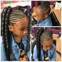 Weave Black Braided Hairstyles For Kids