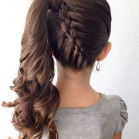 Simple Long Hair Cute Hairstyles For Little Girls