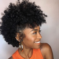 Medium Short Natural Hairstyles