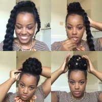 Braided Bun Hairstyles With Weave