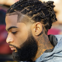 Medium Length Black Men Hairstyles