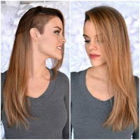 Long Hair Side Cut Hairstyle Women