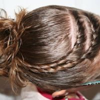 Cute Hair Twists into Messy Buns