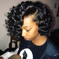 Curly Short Bob Hairstyles For Black Women