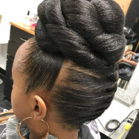 Bun Updo Hairstyles For Black Women