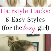 Lazy Medium Hair Cute Easy Hairstyles