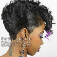 Black Razor Cut Hairstyles