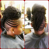 Braided Mohawk Hairstyles For Black Women