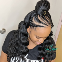 Half Up Half Down Braided Hairstyles For Black Hair Kids