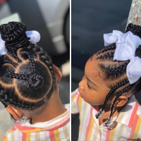 Minnie Mouse Hairstyle With Braids