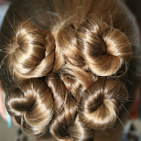 Rosette Buns | Flower Girl Hairstyle