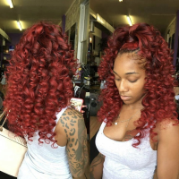 Red Curly Weave Hairstyles