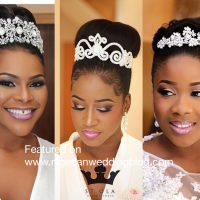 Black Bridal Hairstyles With Tiara