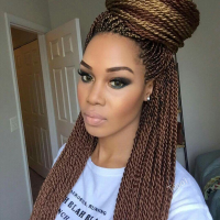 Hairstyles With Senegalese Twist Braids