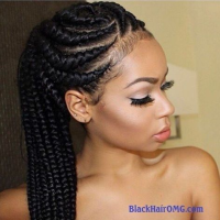 Lemonade Braids One Side Braid Black Hairstyles