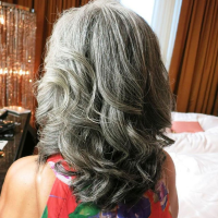 Long Grey Layered Hairstyles