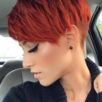 Red Short Hairstyles 2019