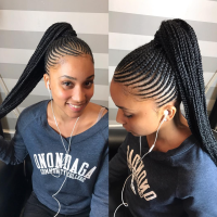 Braided Ponytail Hairstyles For Black Hair