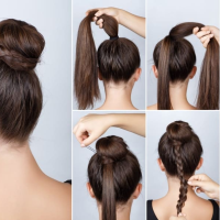 Twisted Bun Hair Tutorial (7 Steps – Photos)