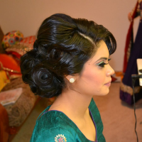 Updo Hairstyle For Indian Wedding