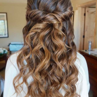 Long Hair Half Up Prom Hairstyles Long Hair Half Up Bridal Hairstyle