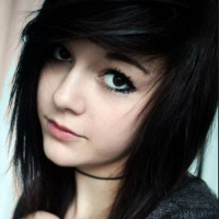 Long Black Emo Hairstyles