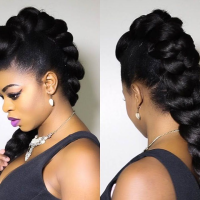 Black Hairstyles Mohawk Style