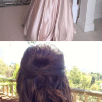 Curly Hairstyle For Off Shoulder Dress