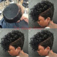 Pictures Of Short Sew In Hairstyles