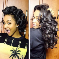 Pin Curl Hairstyles For Black Hair